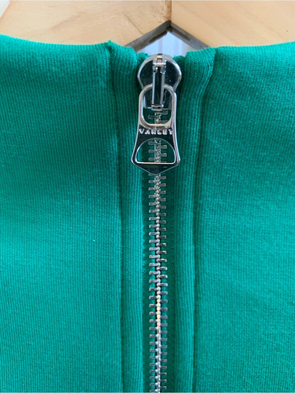 Varley Hawley Half-Zip Sweatshirt Double Soft Anthropologie sz Medium NEW green - Picture 7 of 16